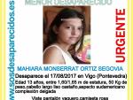 Busca a una menor desaparecida en Vigo