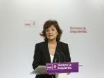 Carmen Calvo pide al PP que no diga cómo tiene que ser el apoyo del PSOE contra el desafío independentista