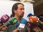 Pablo Iglesias considera "terrible" que la Justicia prohíba en Madrid el acto en defensa del referéndum