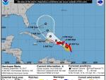 El gran huracán María tiene un potencial devastador como el de Irma y recorre el Atlántico con vientos de 260 km/h
