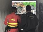 La UME mantiene desplegado a un centenar de militares para combatir el incendio de La Granada (Huelva)