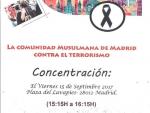 Comunidad Musulmana de Madrid se manifiesta este viernes contra el terrorismo y en homenaje a las víctimas de Barcelona