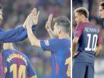 Conflictos Piqué-Messi y Neymar-Cavani.