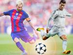 Messi, rey del 'hat-trick' en la Champions, pero a la estela de Ronaldo en goles