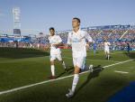Cristiano celebra el segundo gol del Real Madrid ante el Getafe