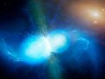 La colisión de dos estrellas de neutrones.