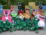 Fotografía de los personajes principales de Toy Story.