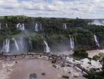 Fotografía del Mirador de la Garganta del Diablo en las cataratas del Iguazú (Argentina).