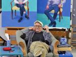David Hockney en su estudio, Los Angeles, 1 de marzo de 2016