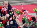 El presidente de Estados Unidos, Donald Trump, en su visita a China