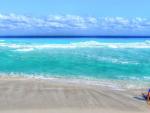 Fotografía de una playa de Cancún.
