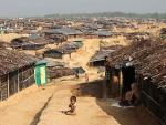 Fotografía de un campo de refugiados en Bangladesh.