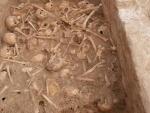 Fotografía de los restos humanos hallados en Atocha.