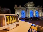 Fotografía de un taxi en Madrid