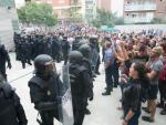 Fotografía de Policía en Barcelona durante el 1-O