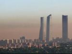 Fotografía de contaminación en Madrid