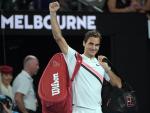 Federer tras pasar a la final del torneo.