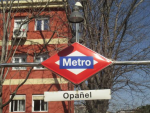 Fotografía de la parada de metro de Opañel.