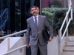El mayor de los Mossos d'Esquadra, Josep Lluis Trapero, sale de la Audiencia tras prestar declaración como investigado