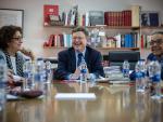 El secretario general Ddel PSPV-PSOE, Ximo Puig, preside la reunión del secretariado de la Comisión Ejecutiva Nacional del partido. EFE/ Biel Aliño