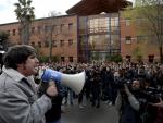 Fotografía manifestación alumnos de Universidad Rey Juan Carlos