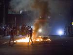 Manifestantes queman decenas de objetos el viernes 20 de abril de 2018, durante las protestas en Managua (Nicaragua) EFE/Jorge Torres.