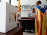 Fotografía de urnas en Cataluña