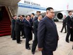El líder norcoreano Kim Jong-un a su llegada al aeropuerto de Changi en Singapur, el 10 de junio de 2018. (EFE/EPA/TERENCE TAN / MCI )