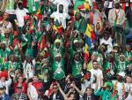 Fotografía de los aficionados de Senegal en el Mundial de Rusia.
