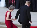 Donald Trump junto a Theresa May durante su visita a Reino Unido