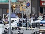 Una de las imágenes del atentado de Barcelona