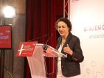 La ministra de Trabajo, Migraciones y Seguridad Social, Magdalena Valerio durante un acto en Olivenza (Foto: PSOE Extremadura)