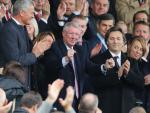 Ferguson regresa a Old Trafford tras su grave operación (EFE/EPA/NIGEL RODDIS)