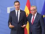 Pedro Sánchez y Jean Claude Juncker / EFE