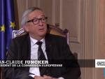 Captura de la entrevista a Juncker en el canal France 24