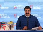 Nicolás Maduro durante un acto de entrega de viviendas