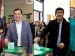 Los principales candidatos en Andalucía han depositado ya su voto (Fotos: EFE/EP)