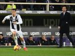 Fotografía de Cristiano Ronaldo en un partido con la Juventus.
