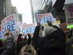 Una protesta en EEUU contra la derogación del 'Obamacare' (EFE)