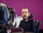 El secretario de Organización de Podemos, Pablo Echenique, en la entrevista