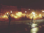 Fotografía de los efectos de la ciclogénesis explosiva Gabriel en San Sebastián.