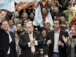 Antonio Erias junta a Rajoy, Feijóo y Ana Pastor en un mitin en Galicia