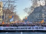 Protesta en Barcelona contra el juicio del procés