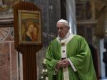 Francisco durante la misa final de la cumbre celebrada en roma (Foto: Vaticano)