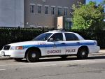 Fotografía de un coche de policía de Chicago.