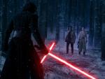 Fotografía de Kylo Ren con Finn y Rey en El Despertar de la Fuerza, Star Wars
