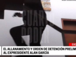 Alan García captura vídeo cuando es detenido