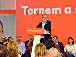 El primer secretario del PSC, Miquel Iceta, participa en un acto de campaña en Barcelona. /PSC