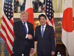 Fotografía de Donald Trump y Shinzo Abe