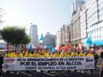 Protesta contra el cierre de Alcoa en Avilés.